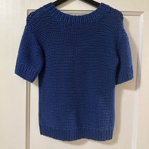 Oversized short sleeve sweater